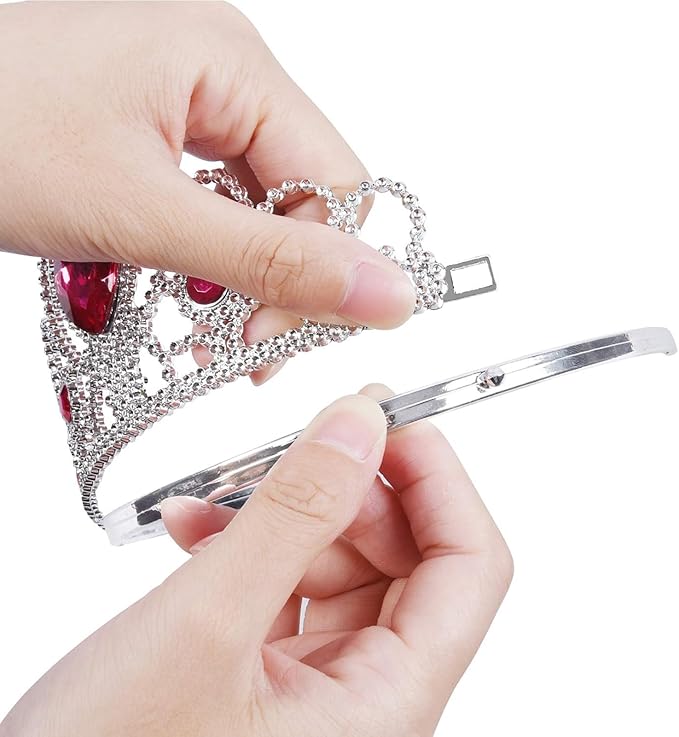 Princess Tiara Crown Headpieces, Dress Up Set for Little Girls, Kids Play Jewelry, Costume Accessories,Kids Party