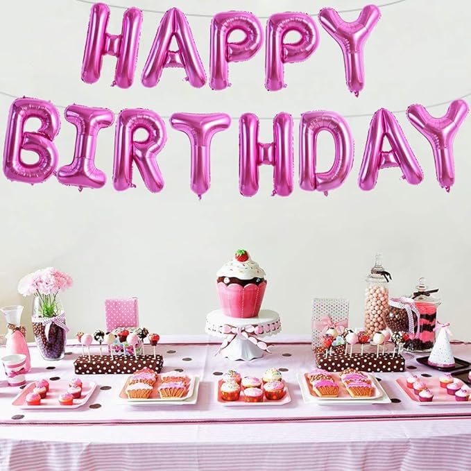TONIFUL 52 Pieces 16 Inch Rose Red Letter A-Z Balloons,Custom Phrase Mylar Foil Alphabet Letter DIY Personalized Phrase Banner for Birthday Anniversary Celebration Graduation Party Supplies Decor