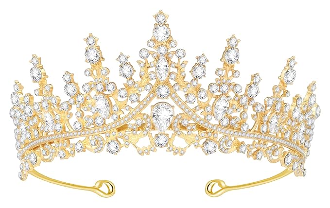 Tiara Crown for Women, Headband Hair Accessories for Birthday Wedding Party Costume
