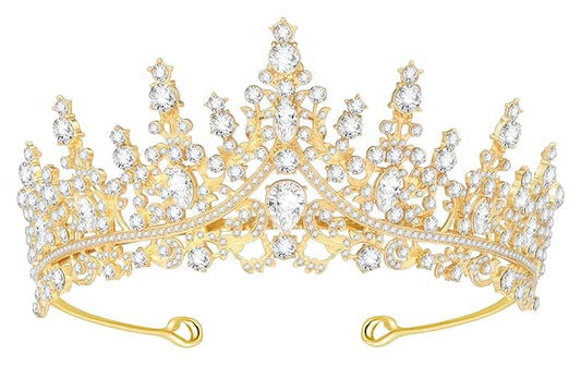 Tiara Crown for Women, Headband Hair Accessories for Birthday Wedding Party Costume