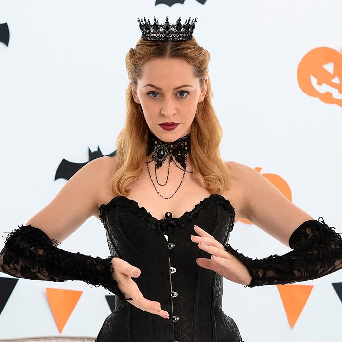 Gold Crown for Women, Crystal Queen Tiaras Headband Wedding Bridal Hair Accessories, Birthday Party Prom Cake Topper