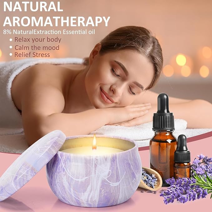 Scented Candles Gift Set,12 Pack Candles for Home Scented, 300 Hour Long Lasting Soy Wax Aromatherapy Candle Set for Women Christmas Gifts Candle Birthday Gifts for Women with Gift Box