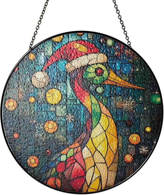Crane Fly Stained Glass Window Hanging Decor - Crane Fly Christmas Hanging Ornament - Crane Fly Christmas Decor - Handmade Ornament for Window Decoration - Xmas Gift for Home Decor