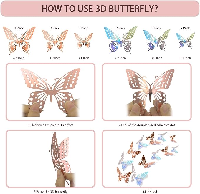 236 Pcs Birthday Decorations For Women, Rose Gold Party Decorations Kit For Girls Or Women - Butterfly, Hanging Swirl, Balloon Stand, Sash, Tiara, Banner, Balloon, Tableware For 25 Guest