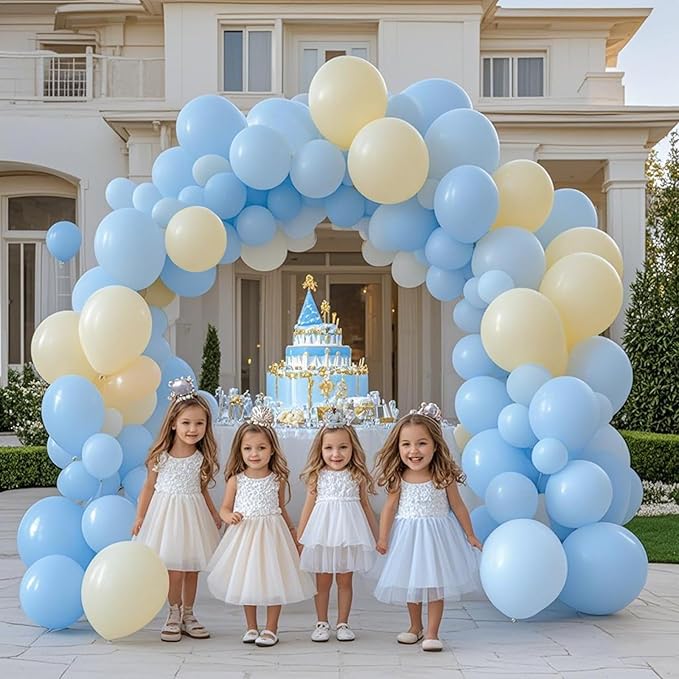 Blue Balloons, 60 PCS Light Blue Balloons 12 Inch Latex Balloon for Birthday Party Decoration, Wedding, Baby Shower, Bridal Shower, Holiday Party Decoration and Balloon Garland