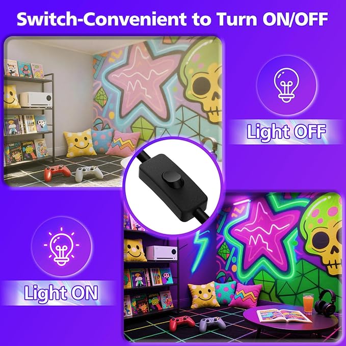 T-SUN 100W LED Black Lights, Blacklight Flood Lights with Plug, IP66 Waterproof Black Light for Glow Party, Halloween Decorations, Fluorescent Poster, Body Paint, Bedroom, Neon Glow, Aquarium