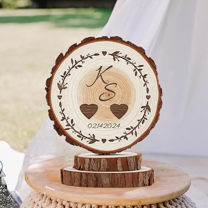 Rustic Wedding Cake Topper - Personalized Wedding Decorations - We Still Do Cake Topper Mr & Mrs - Bride/Engagement/Bachelorette Party Picks, Anniversary Party Cake Decor Wooden