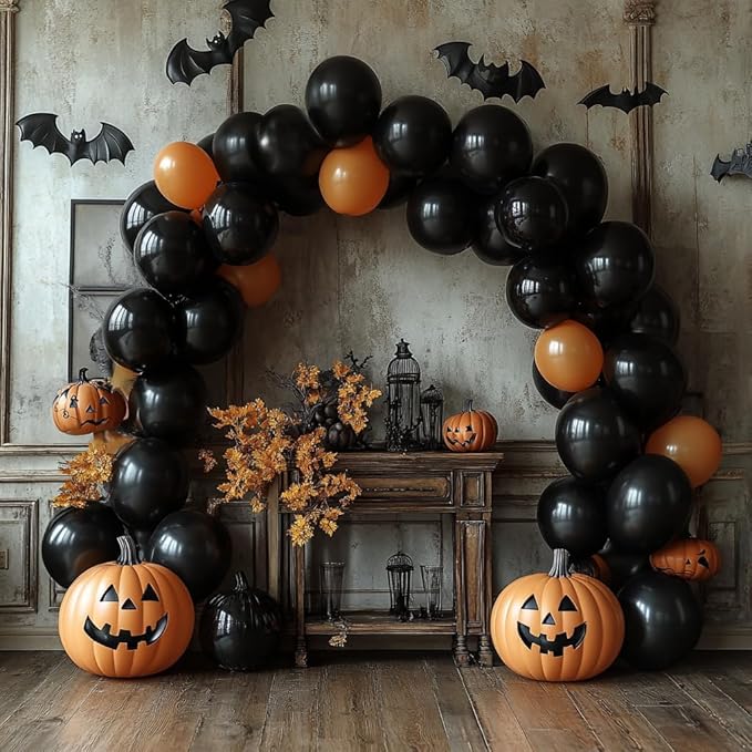 Bezente Pro Duralatex Black Balloons - 3.2g Premium 100 Pack 12 inch Black Balloons for Long-Lasting Professional Party Decorations, Large Birthday Graduation Wedding Anniversary