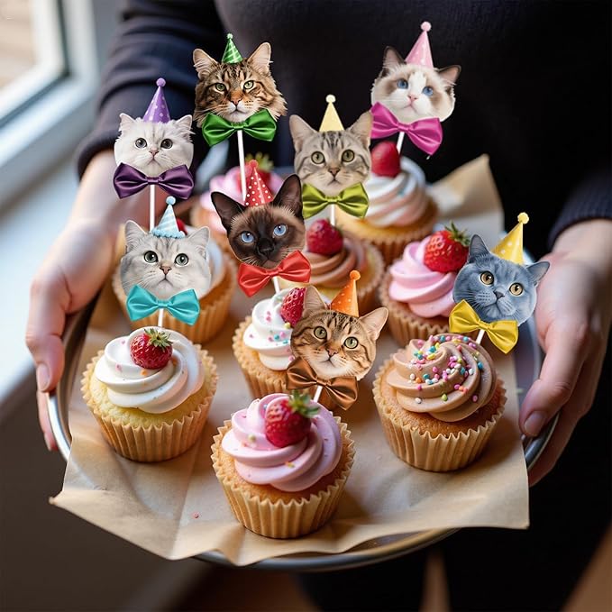 birthday cupcake topper (36, Cat)