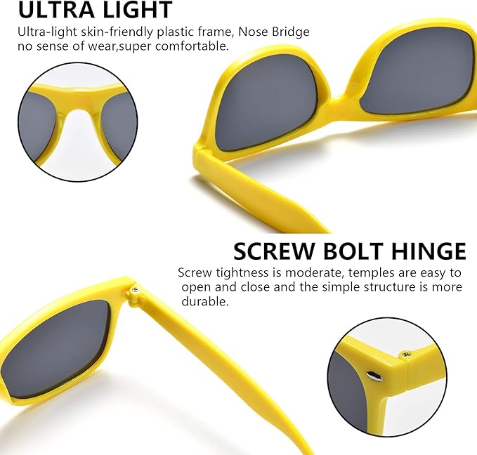 Eyegla Sunglasses Bulk Adults Party Sunglasses 80s Glasses Shades for Party Favors 8/10/20/30Pack