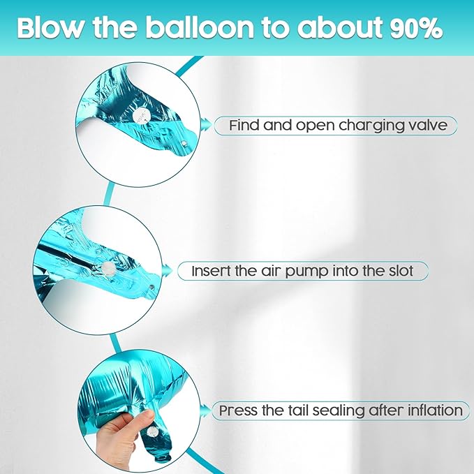2026 Balloon - Light Blue Birthday Number Balloons, 40 Inch Large Foil Balloons for Men Women Boys Girls Light Blue Themed Birthday Decorations，Number 2026 Balloon