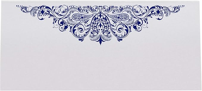 Paisley Place Cards, Navy (Choose Color), Set of 150, Pre-cut and Scored - Wedding, Party, Dinner, and Special Events - Made in the USA