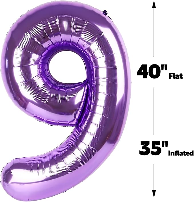 Purple Number 19 Balloon 40 Inch Birthday Decorations, Number 19 Balloon Birthday Party Decorations, Anniversary Decorations Graduations Party Supplies
