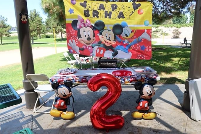 Smlpuame 40 inch Number Balloon 0-9 Red Large Number 2 Balloons,Digital Balloons for Birthday Party Celebration Decorations Supplies, Helium Foil Number Balloons for Wedding Anniversary