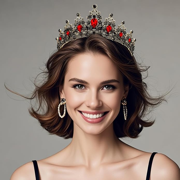 tiaras and crowns for women queen crowns for Women and Girls Crystal Princess Tiaras Rhinestone Tiaras For Wedding Bridal Birthday Prom Pageant Party