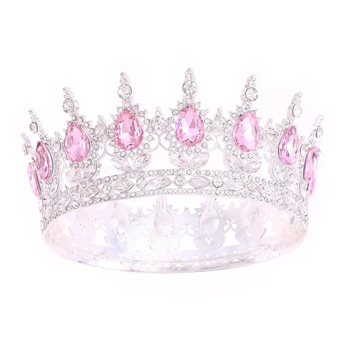 Queen Crown for Women Crystal Tiara for Girl Rhinestone Wedding Headband for Bride Hair Accessories for Costume Birthday Party Prom Gifts