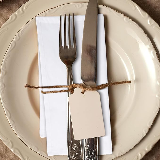 White Cloth Napkins Set of 12, Premium Soft Cotton Dinner Cloth Napkin 20X20 Inches,Highly Absorbent,Hotel Quality Reusable & Washable Napkins with Mitered Corner.