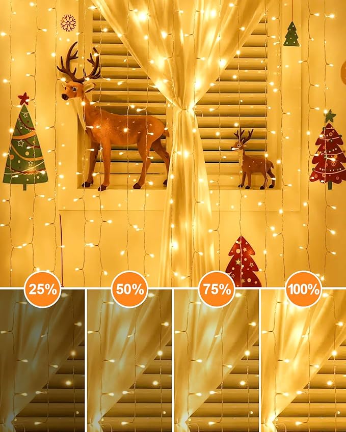 125FT 380 String Lights Indoor Outdoor Clear Wire, Plug in Christmas String Lights Connectable, Timer & Memory, Waterproof Twinkle Tree Light for Indoor Outdoor Classroom Patio Yard Holiday Decoration