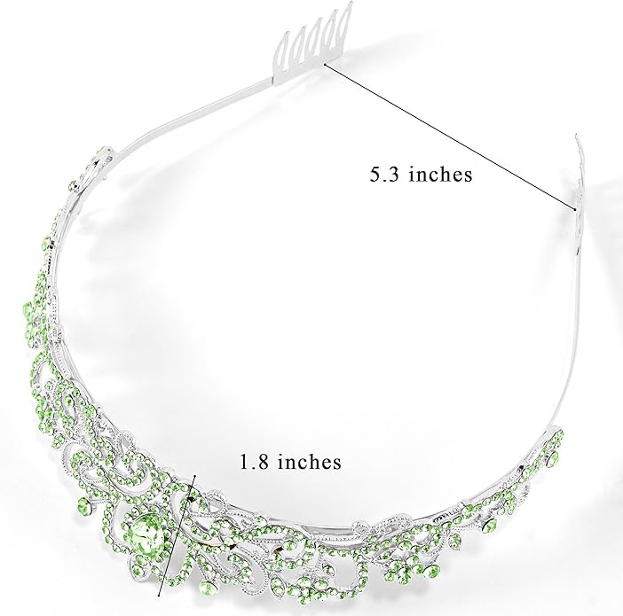 TAROSE Crowns for Women and Girls, Queen Crystal Gold Silver Tiaras with White Rhinestone and Combs, Goddess Crown for Wedding Bride Birthday Princess Bridal Shower Hair Accessories for Women