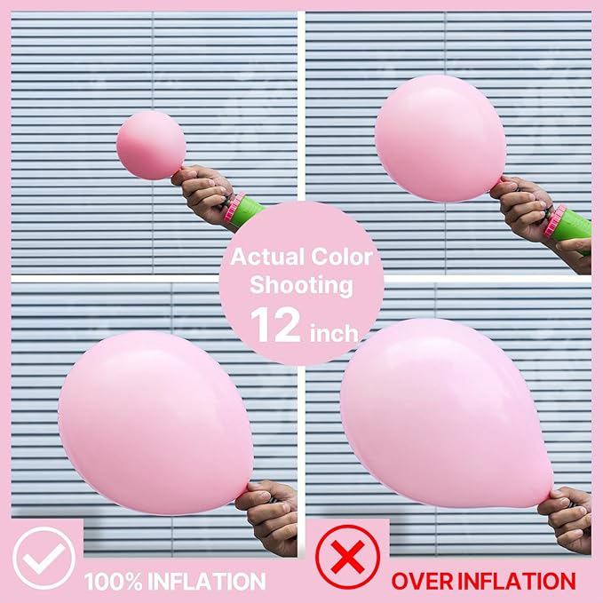 PartyWoo Light Pink Balloons 50pcs 12 Inch Pastel Pale Baby Pink Balloons for Baby Shower Gender Reveal Wedding Princess Butterfly Bachelorette Bridal Shower Birthday Party Decorations Pink-Y48