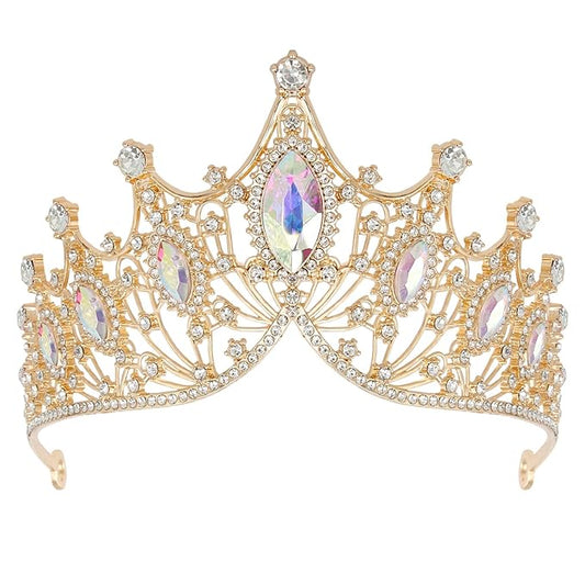 Tiaras Headbands Crown for Women and Girls, Princess Rhinestone Crown for Bridal, Crystal Queen Tiara Head Band Hair Accessories for Prom Wedding and Party