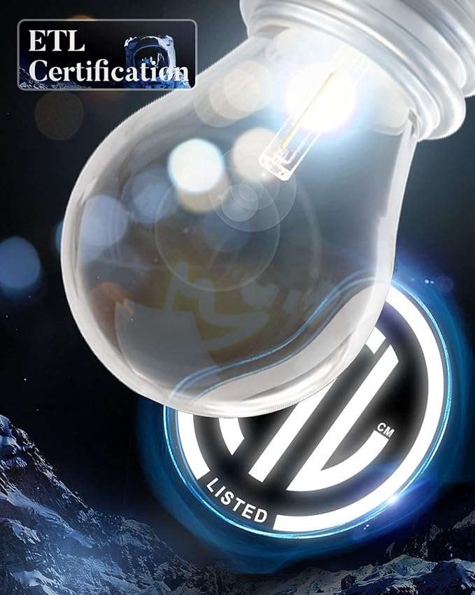 Lightdot 100FT Outdoor String Lights, LED Bistro String Lights with Shatterproof S14 Bulbs, 2200K Dimmable, Waterproof Hanging Lights for Porch, Party, Garden, Backyard, Balcony - ETL Listed