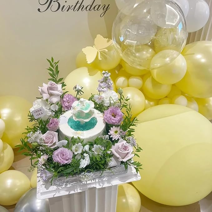 Pastel Yellow Balloons, 66pack 12inch Light Yellow Latex Party Balloons for Birthday Baby Shower Graduation Wedding Gender Reveal Anniversary Party Decorations
