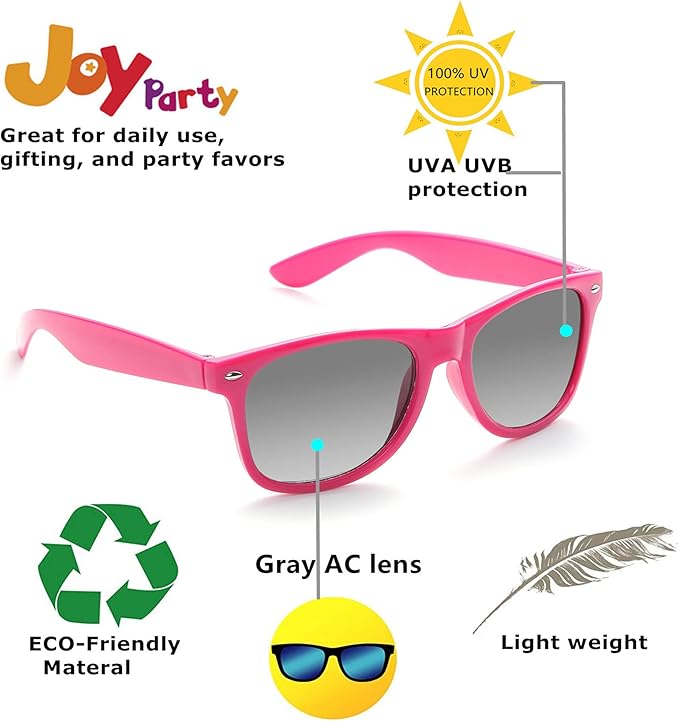 Eyegla Sunglasses Bulk Adults Party Sunglasses 80s Glasses Shades for Party Favors 8/10/20/30Pack
