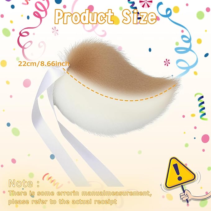 Zcargel Cosplay Rabbit Tail Plush Bunny Tail Cosplay Costume Bunny Tail for Halloween Costume Accessories
