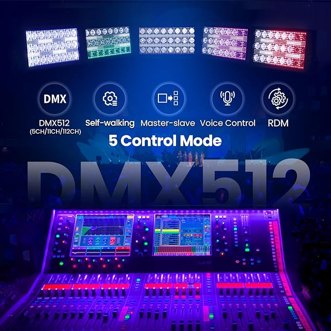Betopper LF2405 300w Matrix Beam Strobe Effect Lights，Stage Lights Wash Strobe Light, Super Bright Large Flash Stage Lighting, DMX Dj Strobe Lights for Parties Club Disco Xmas etc（4）