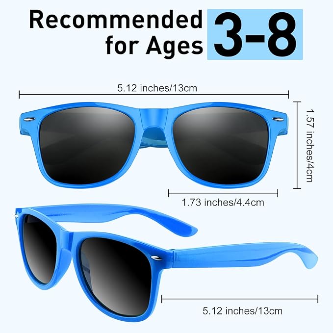 Kids Sunglasses Neon Glasses Kids Party Favors Bulk Bag Fillers Gift for Beach Pool Birthday Party Supplies