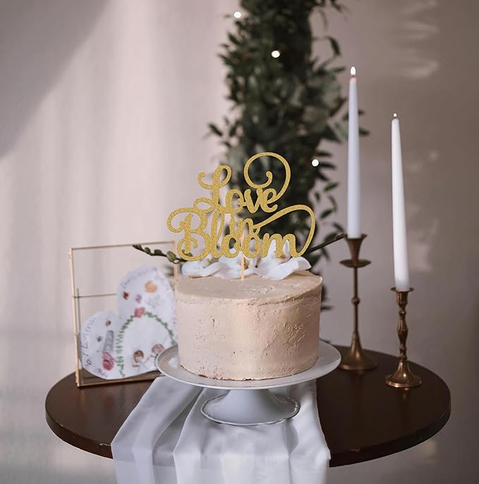 Love in Bloom Cake Topper