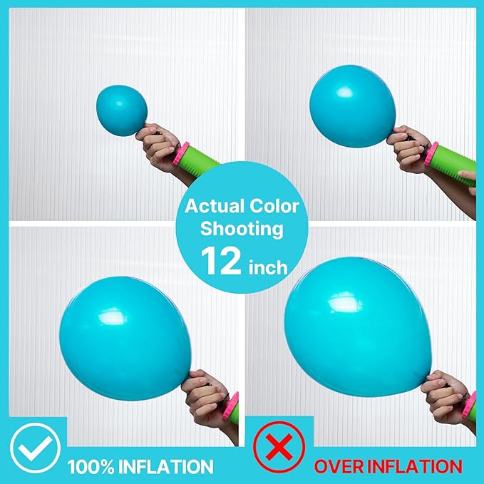 PartyWoo Dark Teal Balloons 50pcs 12 Inch Turquoise Aqua Blue Teal Balloons for Graduation Wedding Baby Shower Bridal Shower Gender Reveal Engagement Birthday Pool Party Decorations Blue-Y17