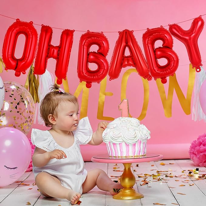 52 Pcs Red Letter Balloons,16 Inch Foil Alphabet Letter Balloons,Letter A-Z Balloon Banner Custom Phrase Balloon for Birthday Party Wedding Anniversary Decoration (Red 52pcs)