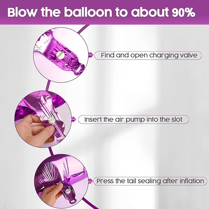 2026 Balloon - Rosy Purple Birthday Number Balloons, 40 Inch Large Foil Balloons for Men Women Boys Girls Rosy Purple Themed Birthday Decorations，Number 2026 Balloon