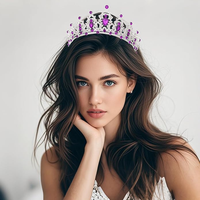 Kamirola - Queen Crown and Tiaras Princess Crown for Women and Girls Crystal Headbands for Bridal, Princess for Wedding and Party（01）