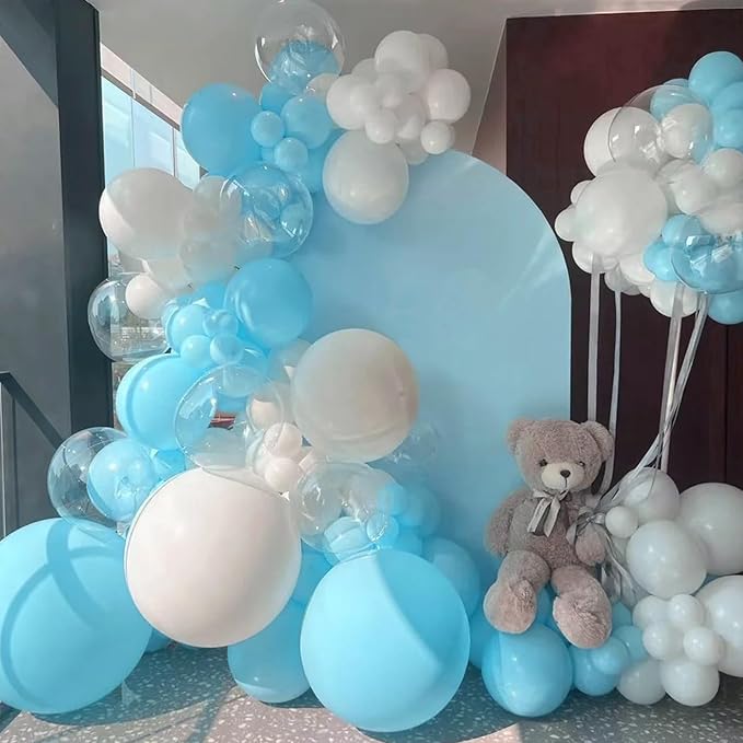 Pale Aqua Balloons, 66pack 12inch Aqua Blue Latex Party Balloons for Wedding, Birthday, Graduation, Bridal Shower, Baby Shower, Gender Reveal, Anniversary, Bachelorette Party Decorations