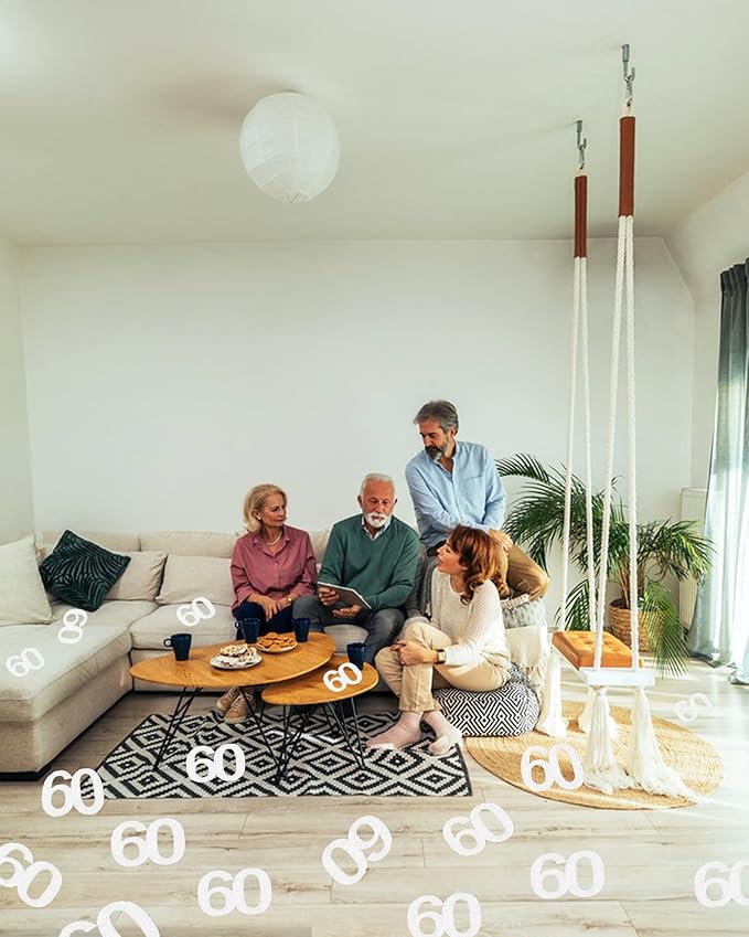 Silver Glitter 60th Bithday Confetti - Number 60 for Birthday, Anniversary Table Confetti Party Supplies, 60 Fabulous Decoration