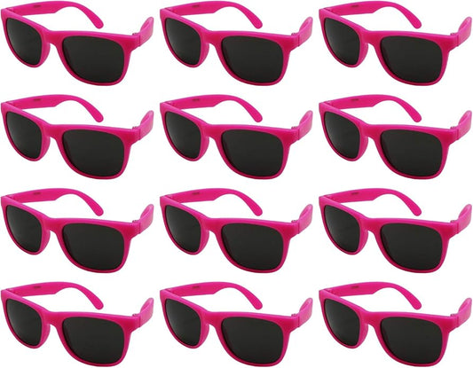 EDGEIWEAR 80s Neon Party Sunglasses for Adult Party Favors with CPSIA certified-Lead(Pb) Content Free