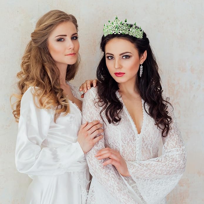 VELSCRUN Birthday Tiara Crowns for Women Girls Crystal Birthday Girl Headband Sash Elegant Princess Crown Happy Birth Party Decorations Women Sisters Birth Gift Hair Accessories