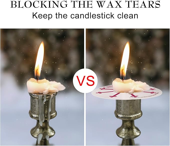 400 Pack White Taper Candles with Drip Guards & Paper Holders - 5 Inch Odorless Religious Candles for Church Prayers, Sabbath Ceremonies, & Home Decorations…