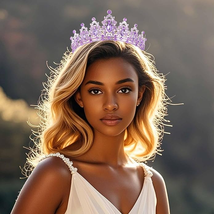Kamirola - Queen Crown and Tiaras Princess Crown for Women and Girls Crystal Headbands for Bridal, Princess for Wedding and Party（01）