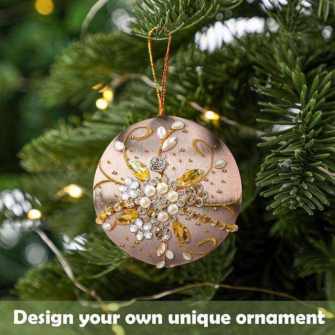 Syhood 24 Pcs 2.76 Inch Christmas Satin Balls Ornaments DIY Craft Foam Silk Christmas Ball Ornaments DIY Multicolor Yarn Xmas Tree Hanging Decoration for Xmas Tree Party Holiday Supplies