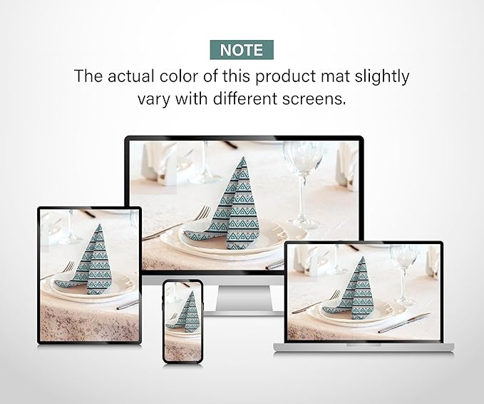 RUVANTI Cloth Napkins Set of 12 Cotton 100%, 18x18 Inches Napkins Cloth Washable, Soft, Absorbent. Cotton Napkins for Parties, Christmas, Thanksgiving, Weddings, Dinner Napkins Cloth - Kite