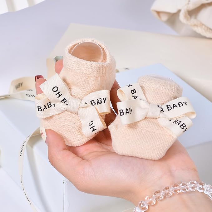 Ribest Cotton Oh Baby Ribbon, 5/8 inch × 10 Yard, Natural Cream Ribbon for Wrapping Crafts Bows Birthday Decoration