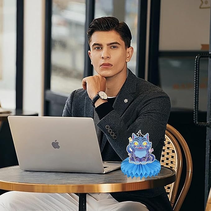 9pcs Demon Movie Hunters Honeycomb Table Centerpiece,Demon Movie Hunters Birthday Party Supplies Table Decorations for Party Decorations