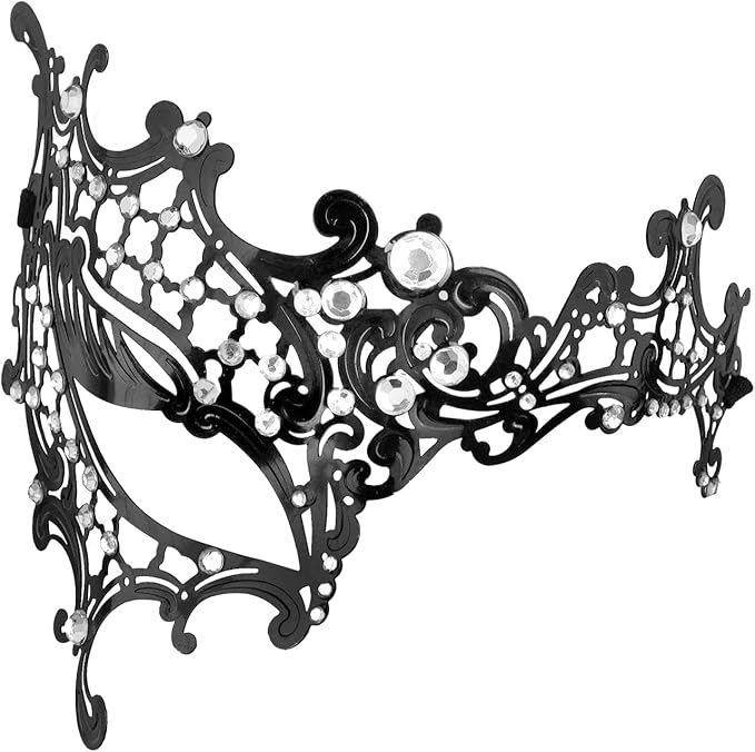 Exlinonline Lace Masquerade Mask Elastic,Fit for Adult,Soft Gentle Material,Specially For Costume,Thememed Party