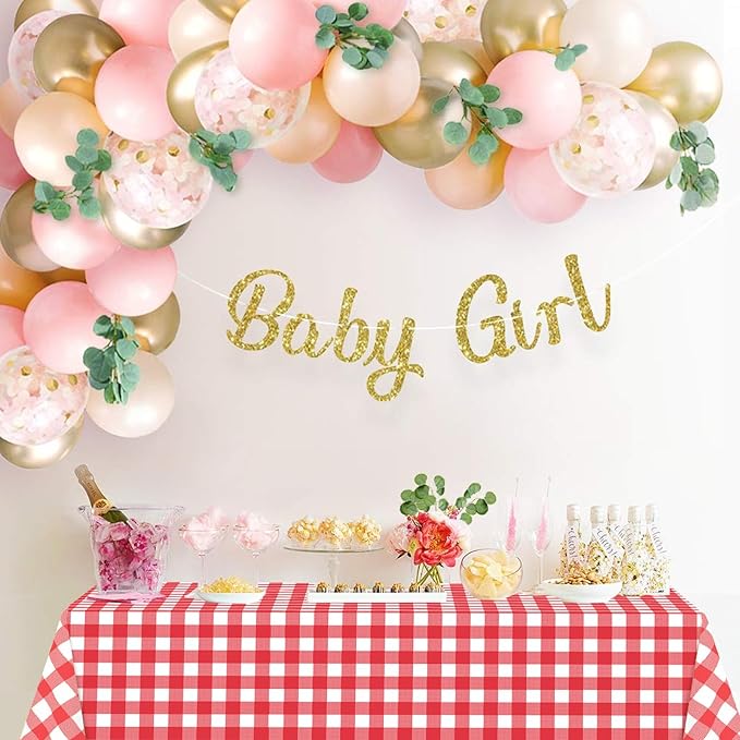 WNINK 3 Pack Red Gingham Tablecloth Rectangular Red and White Checkered Tablecloths Disposable Plastic Red Plaid Table Cover for Parties, Christmas, Outdoor Picnic, Birthday, Wedding, Camping 54 × 108