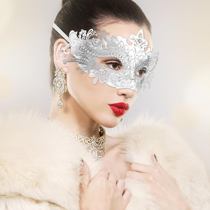 Coddsmz Couple Masquerade Mask Set - Venetian & Mardi Gras Mask for Women & Men