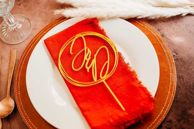 Custom Cursive Wedding Personalized Acrylic and Wood Cake Topper, Modern Handwriting, Cake Topper, Birthday Topper, Rustic Elegant Cake Toppers